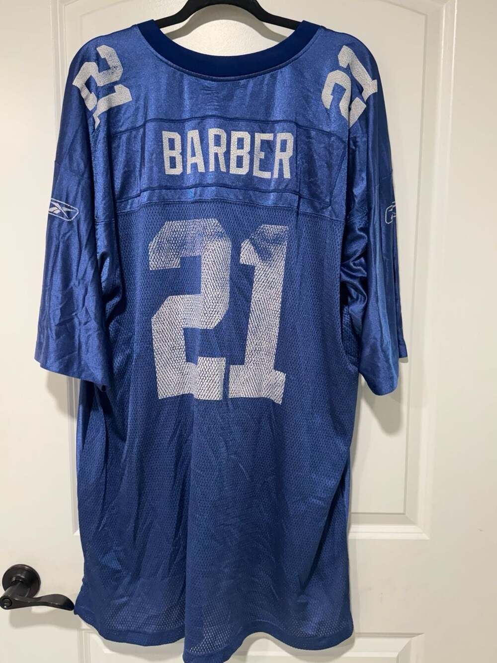 New York Giants Tiki Barber #21 NFL Football Jersey Blue 2XL